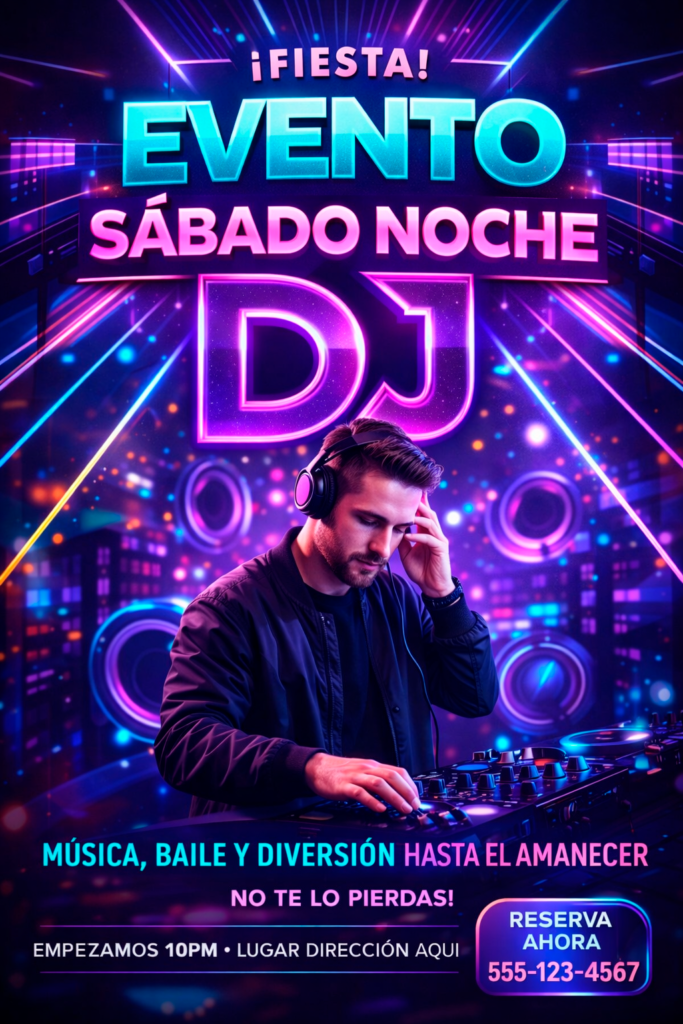 diseño cartel eventos